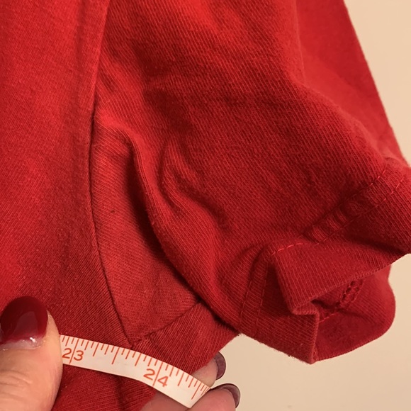 FOX Ruby Red Black Logo T-shirt EUC - Picture 8 of 15